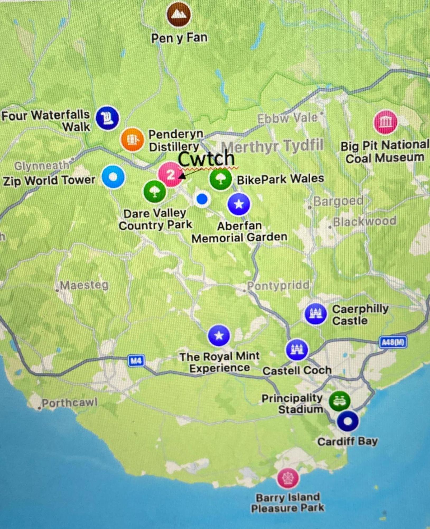 Вилла The Cwtch, Log Fire, Sleeps 6, Nr Zip World, Brecon And Bike Park Wales Абердер Экстерьер фото